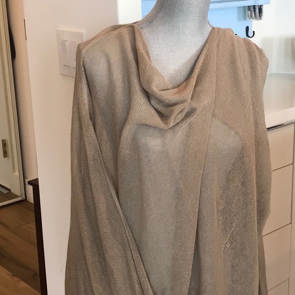 Ports 1961 Tan Sweater O/S Unique wear 5 ways! - Picture 2 of 10